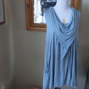 Slate Blue Logo sleeveless tunic